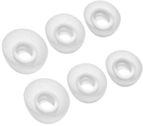 HEEZOU D'embouts D'écouteurs en Silicone Oreillettes Confortables pour Écouteurs Améliore L'isolation Sonore 6 Pièces