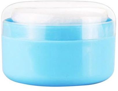 Baby Puderbehälter mit Puff | Kinder Talkum Aufbewahrungsbox | Baby Body Kosmetik Puderquaste und Behälter Etui für Zuhause und Reisen