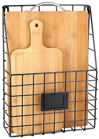 Générique Porte-Documents Mural | Organisateur Et Rangement Mural Pour Papiers - Corbeille Étagère en Métal Décor Moderne pour Bureau à Domicile, Entrée, Salle de Bain et