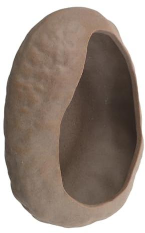 Ipetboom Maceta de Cerámica Forma de Piedra Artificial Contenedor para Cactus y Suculentas Decoración de Interior para Escritorio y