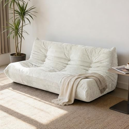 Upvilla Boneless Couch – bequemes Bodensofa mit Ergonomischem Design, Ohne Montage Schaumstoff-Sofa & Lesesofa, Sitzsack Sofa für Wohnzimmer, Schlafzimmer, Apartment,Gaming & Büro