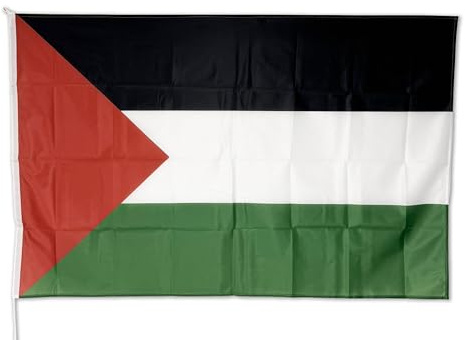 Bandiera Palestina 150x100 cm - Tessuto Nautico Resistente e Colori Brillanti. Bandiera palestinese ideale per esterno e interno