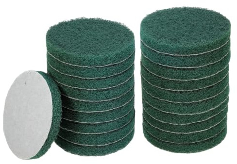 TA-VIGOR 5 Inch Drill Scrub Pads 180 Grit Abrasive Scouring Pad 20pc