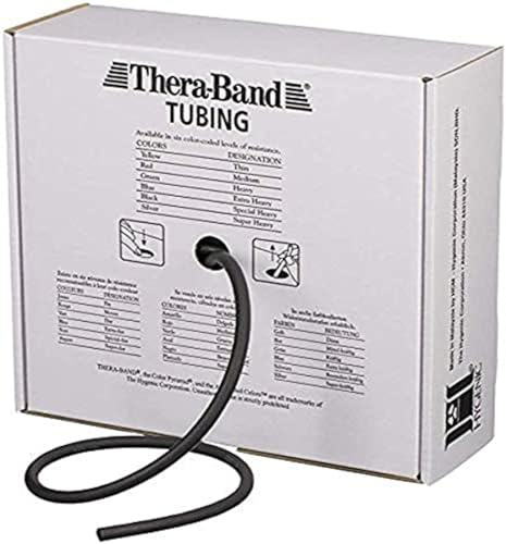 THERABAND Widerstandstrainer Tubing 30,50 m 30,50 m, Schwarz | Extra schwer, OneSize