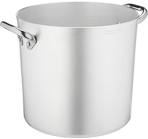 Pentole Agnelli ALMA10328 Pentola Alta con Due Maniglie Inox, Argento, 28 cm, 1 Pezzo