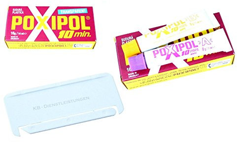 Adesivo bicomponente Poxipol 10 min resina epossidica trasparente
