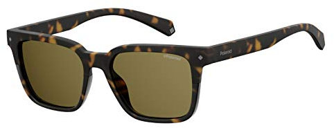 Polaroid PLD 6044/S 086 HAVANA, 52, RECTANGULAR, Polarized