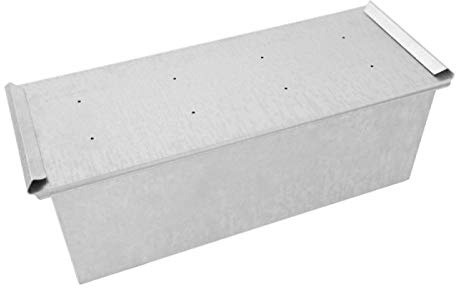 Siccardi Stampo pane in cassetta o pan carrè - Dimensione Cm 40 x 12 x 12-1,2 Kg di impasto circa