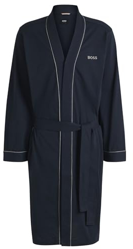 BOSS Hugo Herren Kimono bm Bademantel, Dark Blue 403, XL EU