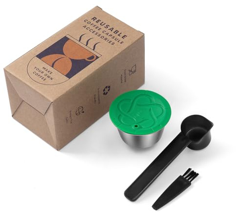 RECAFIMIL Wiederverwendbare Dolce Gusto Kaffeepads, nachfüllbare Kaffeekapseln, Edelstahl, Crema-Kaffeekapseln, Pods für Dolce Gusto Kaffeemaschine