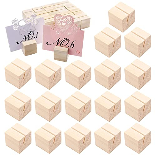 20 Pezzi Supporto Numero Posto Segnaposti Da Tavolo Segnaposto Legno Tavolo Come Supporto Per Fotografie, Carte, Numero Di Posto, Porta-menù, Per Ristoranti, Matrimoni, Banchetti, Celebrazioni