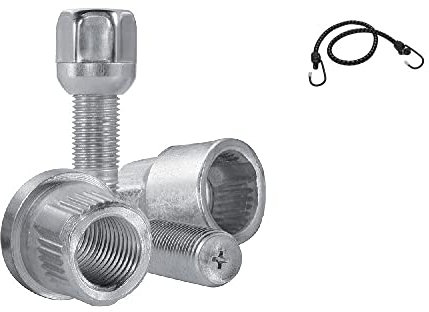 Compatible avec Peugeot 807 dal - (DB5) BOULONS VIS KIT ANTIVOL DE 4 Broches+2 CLÉS pour PNEUS DE Roue DE Voiture Farad Boulon Jante Alliage