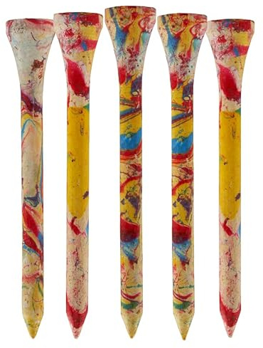 TH Golf Golftees aus Bambus, 70 mm, 50 und 100 Stück, mehrere Farboptionen, umweltfreundlich, nachhaltig, langlebig, Bambus-Golf-Tees