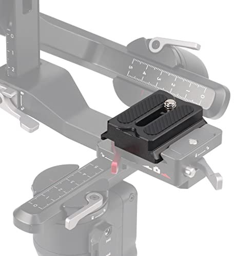 FocusFoto Upper Quick Release Baseplate QR Plate for DJI Ronin RS3 Mini Gimbal Stabilizer, Compatible with RS2 RSC2 RS3 Pro Arca-Swiss Standard Camera Tripod Ballhead
