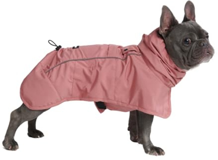 Spark Paws Hunderegenmantel, wasserdichte Winddichte Regenjacke | Für kleine, mittlere, große und extra große Hunde, reflektierend, atmungsaktiv, mit vollständigem Körperschutz