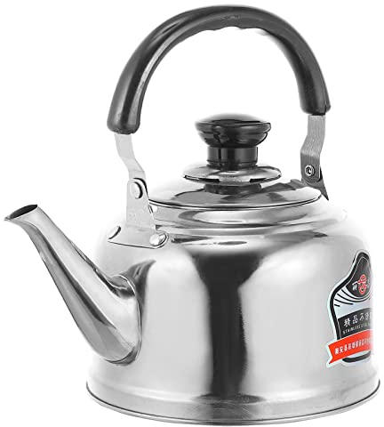1 hervidor de agua para estufa, cafetera expreso, cafetera expreso, tazas de café de metal, cafetera expreso, olla expreso, recipientes para bebidas, calentador de agua de acero inoxidable concentr