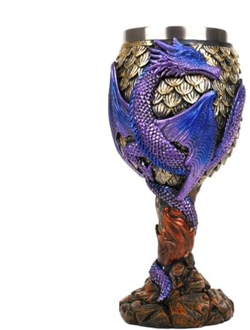 Verre à vin House Dragon - Calice à vin médiéval en forme de dragon - Verre à vin créatif en acier inoxydable - Verre à vin résistant à l'usure - Pour boire au quotidien