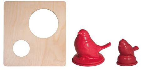 Rayher Latex Casting Mould, Full-Form Moulds, „Birds“ Set, 2 Moulds Big + Small Bird, 1 Mould Holder, for Casting with Creative-Cement, Raysin, Creative-soap, Wax pellets, 47016000