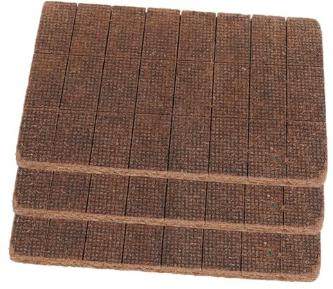 ROMISBABA 72pcs Charcoal Grill Fire Starter Wood Fiber Wax Blocks Easy Ignite for Campfire
