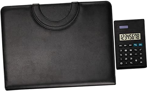 NAMOARLY Portfolio-binder Mit Reißverschluss Dokumentenhalter Aus Leder Notizblock Für Geschäft Und Büro Organizer Für Reisen Und Organisation