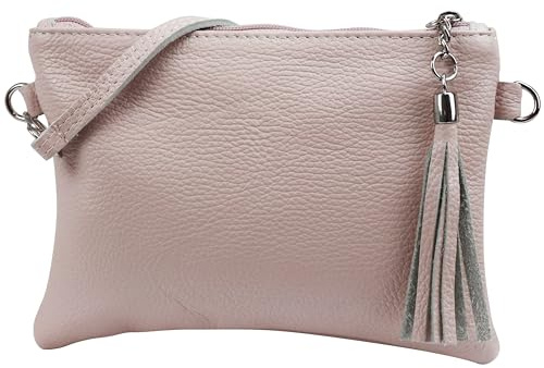 SH Leder Echtleder Umhängetasche Clutch kleine Tasche Abendtasche 22x15cm Anny G248