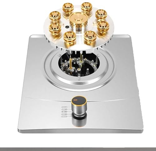 Cuisinière À Gaz 7 KW, Plaque De Cuisson À 9 Cavités, Brûleur En Acier Inoxydable, Cuisinière À Gaz À Port Unique, Installation De Bureau Et Encastrée, Pour Camping(LPG)