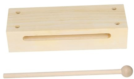 HAWILLOSCH Bloc De Percussion en Bois à Deux Tons Carré pour Garçon Et Filles Petit Taille Jouet D'éveil Musical Éducatif pour Apprentissage Et Jeu en Famille