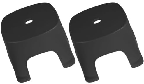 FOMIYES Repose-Pieds en Plastique Léger 2 Pièces Surface Texturée, Tabouret pour Salle de Bain et Marchepied pour Tout-Petits et Adultes