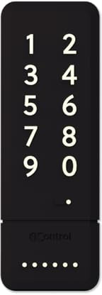 1Control Teclado inteligente inalámbrico para abrir con código PIN para puertas de garaje y basculantes controladas por mando a distancia, inalámbrico y Bluetooth, 2 puertas y 4 pines, fabricado en
