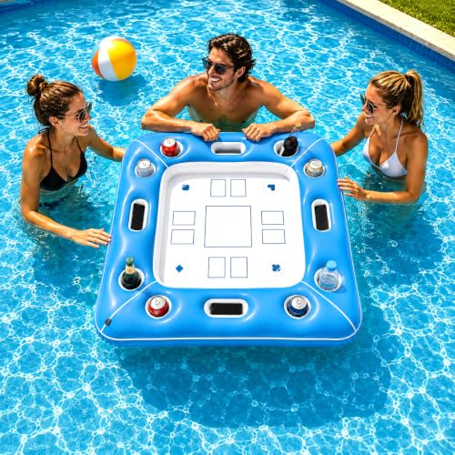 Luftmatratze mit Getränkehalter, Shyllin Tanning Pool, Pool Spielzeug