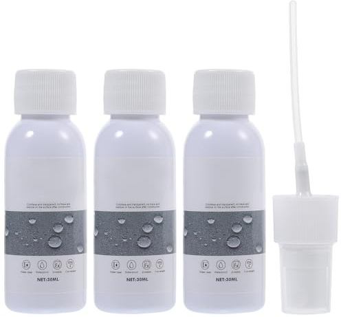 ABOOFAN Spray Impermeabilizante Nano para Zapatos y Bolsos, 30ml, 3 Piezas | Plástico Blanco, Uso Portátil, Protege Calzado y Bolsas, Formato Compacto para Limpieza Diaria y Viaje