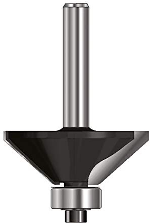 ENT 13821 Fasefräser HW, Schaft (S) 8 mm, Durchmesser (D) 28,6 mm, NL 9 mm, E 45°, SL 32 mm, mit Kugellager