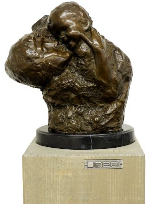 Moderne Bronzefigur - Mutter mit Kind - signiert - Käthe Kollwitz - Modern Art - Bronze