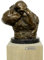 Moderne Bronzefigur - Mutter mit Kind - signiert - Käthe Kollwitz - Modern Art - Bronze