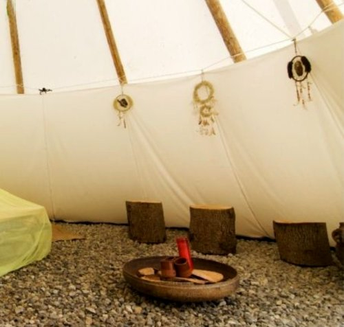 Ø 5m Innenzelt Liner Lining Tipi Indianertipi Wigwam