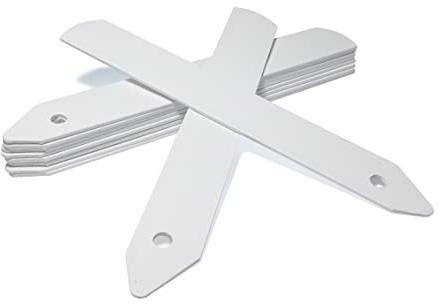 Elixir Gardens 4 White Stick in Plastic Plant Labels | Various Qty Available from 50 to 10,000 | x 1000
