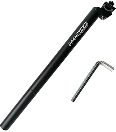 UPANBIKE Extra lång 450 mm (17,7 tum) cykel cykel aluminiumlegering stolpe med mikrojusteringsklämma (φ 28,6 mm)