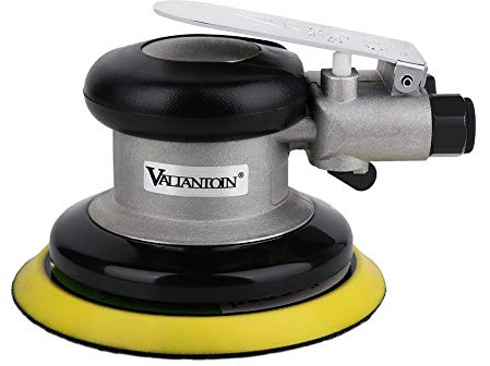 Valianto 5 Air Random Orbital Sander, Dual Action Pneumatic Orbit Polisher Pro Grinding Sanding Tools Silver
