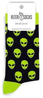 ALTER SOCKS pizza- calcetines para hombres y mujeres, regalo loco - calcetines divertidos de algodón en talla única