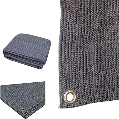 UKB4C Breathable & Weatherproof Caravan Awning Carpet Weaveatex Motorhome Tent Groundsheet Matting Blue/Grey