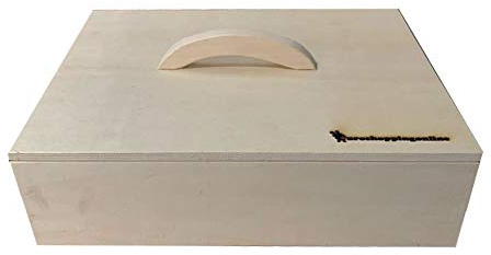 Euroshoppingonline Madia Maidda Maddia Cassetta Contenitore Lievitazione Panetti Panielli Impasto Pizza Legno Impilabile cm. 40 x 30 (Misure Esterne) Altezza cm. 9 (Misura Interna) (60x40xh10)