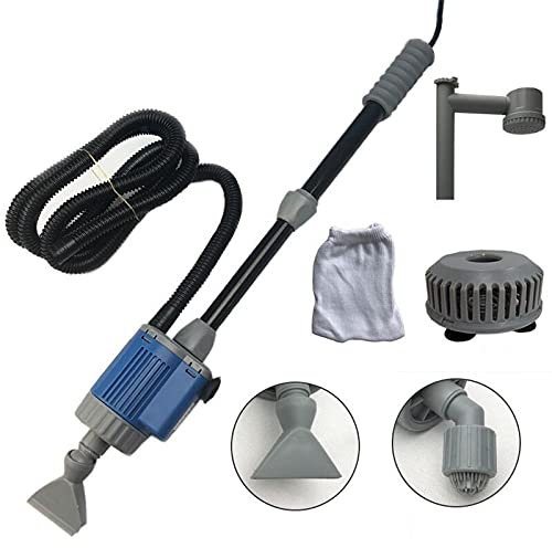 YGLONG Limpiador Acuario 20 / 28W Bomba de Cambio de Agua eléctrica para Acuario Fish Tank Garden Fuente Grava Limpie la Bomba de Filtro de sifón Herramientas de Limpieza de Acuario Aspirador Acuario
