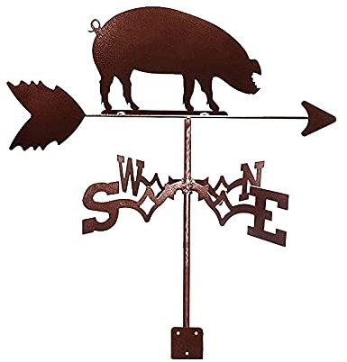 Neue Wetterfahne Wildschwein Edelstahl Wetterfahne Schwein Ornament Wetterhahn Richtungsanzeiger Gartenpflock Art Decor Für Patio Yard Dekoration