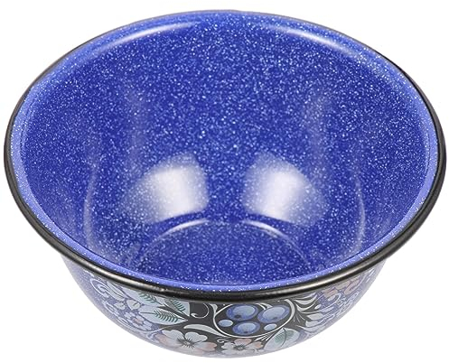 PRETYZOOM Praktische Ramen-schüssel Tiefe Suppenschüssel Keramik-futterschüssel Blaubeere 16 Cm Mexikanischer Tonteller Zarte Suppenschüssel Verschleißfest