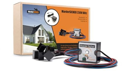 MarderSICHER Haus LED | Marderschutz fürs Haus | Blitzlicht (LED) | Ideal für Dachböden und Garagen