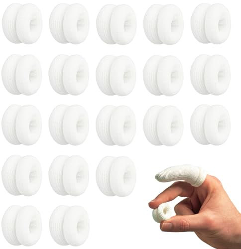 HANIUTTY 20 PCS Pansements Pour Doigts Blanc Protection Du Bout Des Doigts Pansements Pour Doigts, PansementsRespirants Pour Le Travail Et La Cuisine,Protection DesDoigts En Cas De Blessures