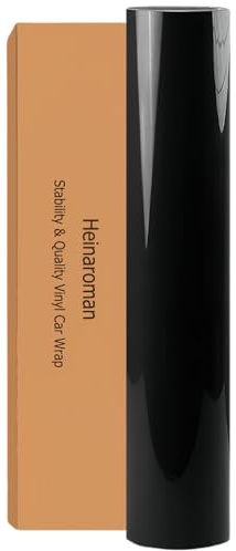 Heinaroman Pellicola protettiva per auto, resistente ai graffi, tecnologia di rilascio dell'aria, 1 x 1,5 m, in vinile nero lucido