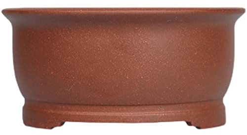 Blumentopf for den Innenbereich, 14,5 cm, Kleiner Terrakotta-Sukkulenten-Pflanztopf mit Drainageloch und Füßen, runde, leichte Pflanzschale, Bonsai-Topf