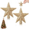 2 mini adornos para árbol de Navidad, decoración de árbol pequeño, estrellas con purpurina, adornos pequeños de Navidad, estrella de Navidad, decoración de fiesta de Navidad (2.4 pulgadas)
