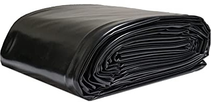 Revestimiento grande de 8 x 10 m para estanque de peces, 0,3 mm de grosor, membrana impermeable e impermeable para estanques, construcción, jardín y accesorios de estanques